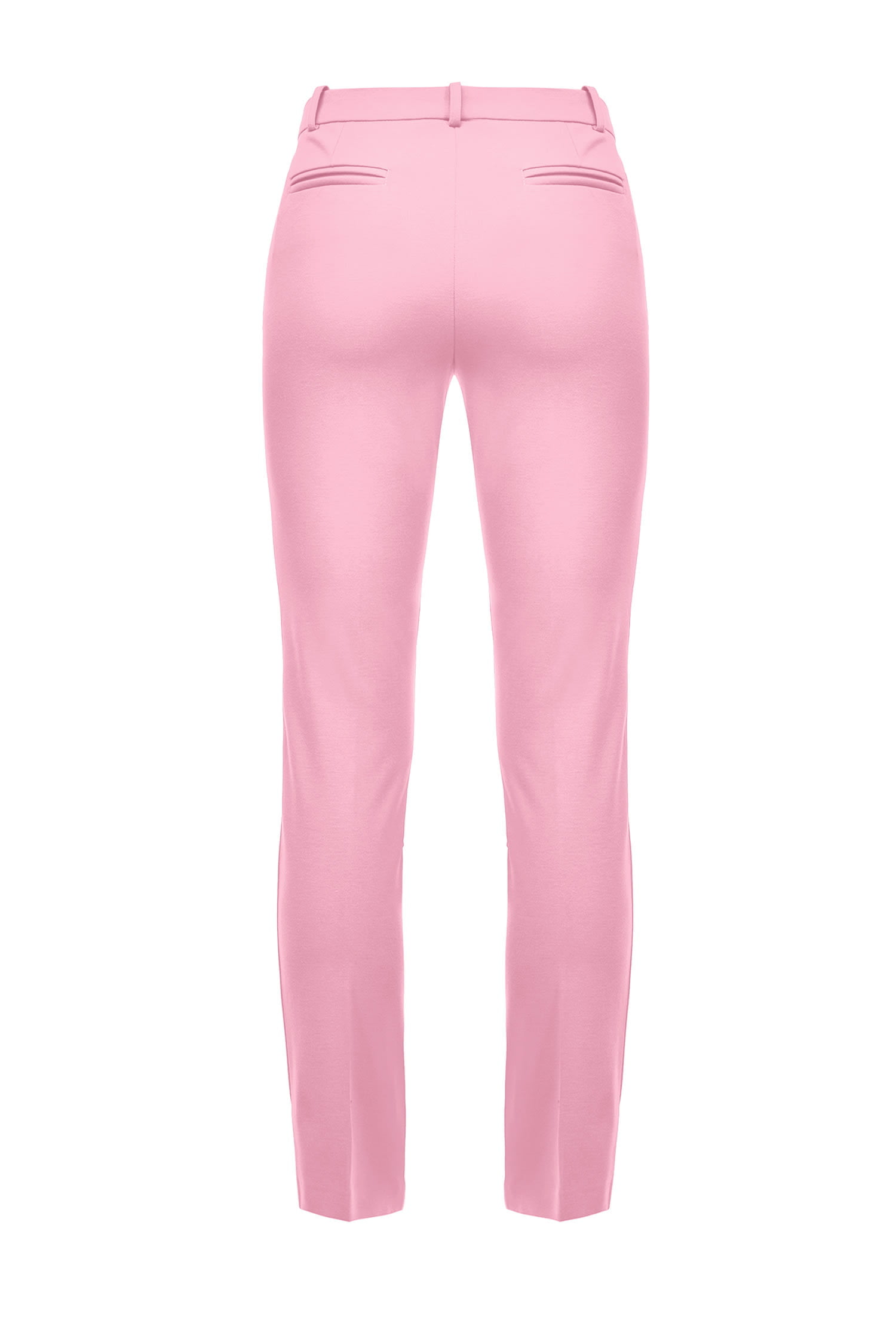 Scuba-effect Cigarette-fit Trouser Pink