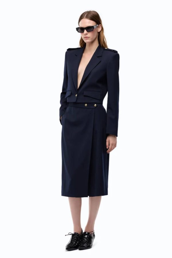 Manna Giacca Cropped Diagonale