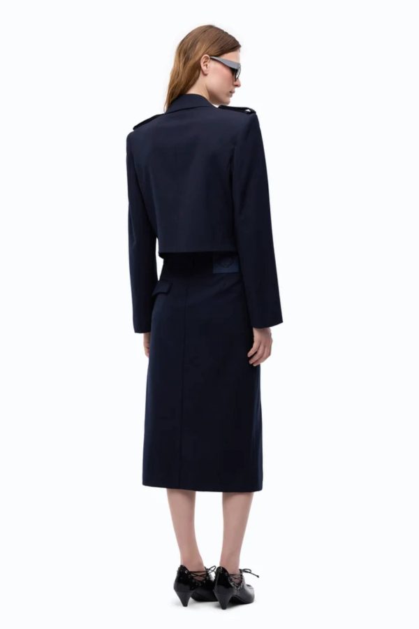 Manna Giacca Cropped Diagonale