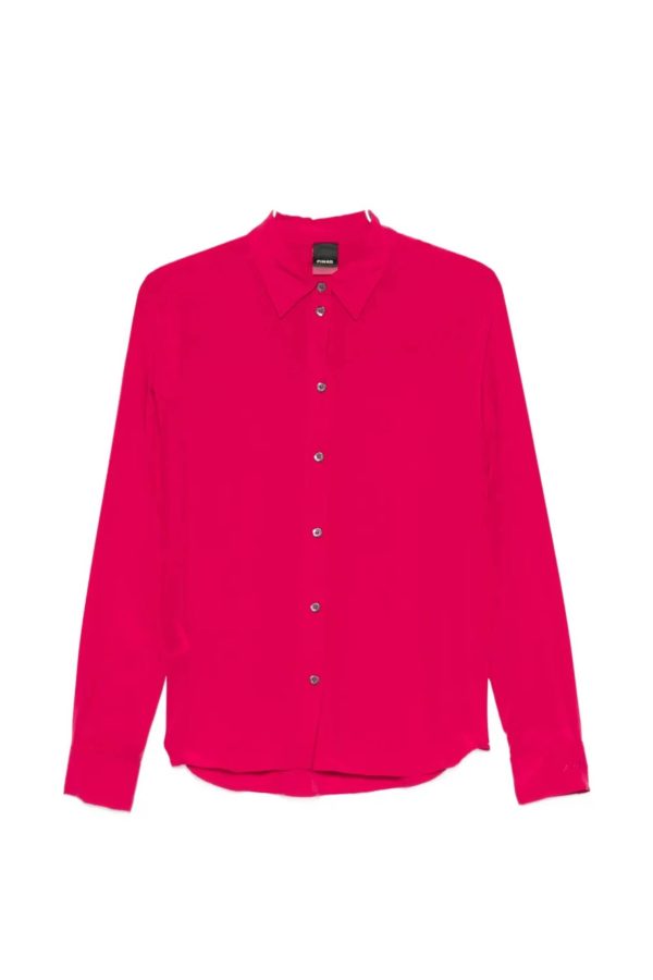 Crackers Camicia Crepe De Chine Red