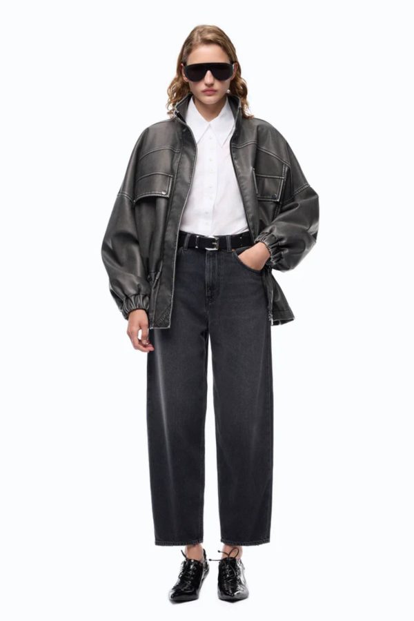 Estelle Egg Denim Blk +Inserti Tela
