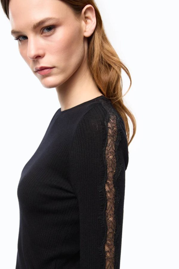 Copenaghen Maglia Seta Cashmere Black