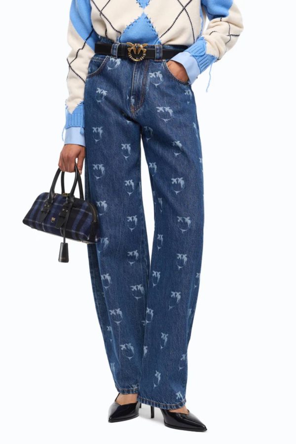 Eloise Egg Blue Denim + Laser Monogram