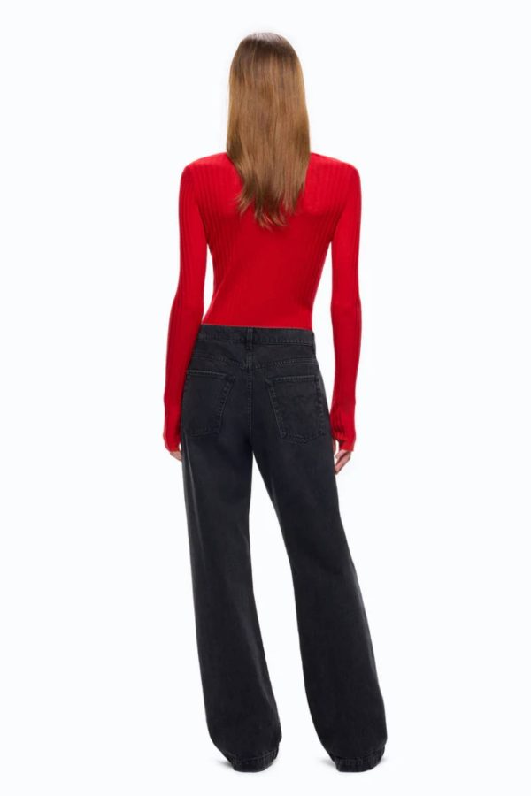 Wanda Waist Down Wide Leg Washed Black Wanda Waist Down Wide Leg Washed Black